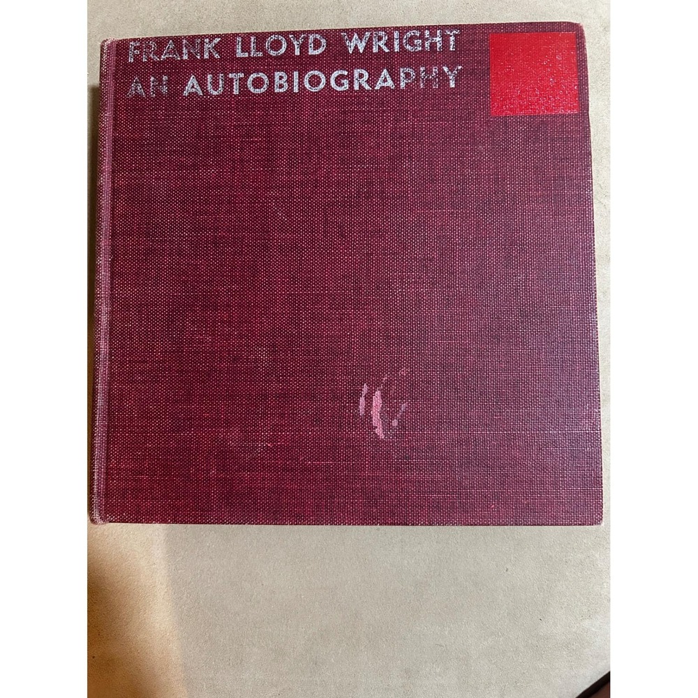 Vintage An Autobiography Hardcover Book Red Cloth 1944 Inscribed Signature